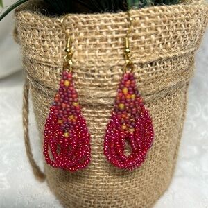 NEW - Boho Chic Hand Crafted Beaded Earrings